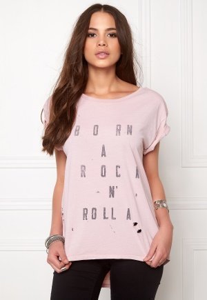 One Teaspoon Rock N Roller Tee Pink Vaatekauppa24 Fi