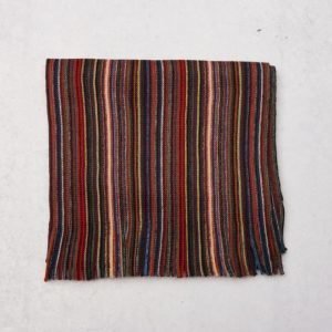 Amanda Christensen Wool Scarf 4 Red Stripe