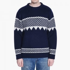 Beams+ Snow Pattern Sweater