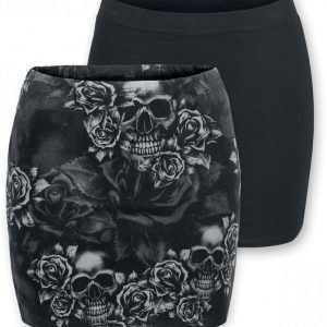 Black Premium By Emp Ladies Skirts 2 Kpl Setti Lyhyt Hame