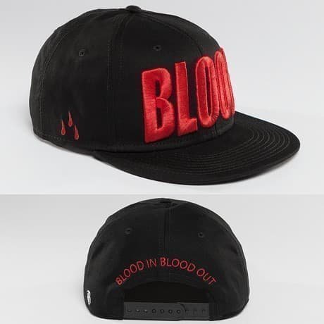 Blood In Blood Out Snapback Lippis Musta