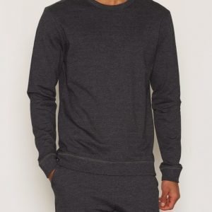 Bread & Boxers Sweatshirt Loungewear Dark Grey Melange