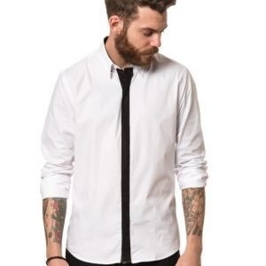 Cause & Consequence Erik Contrast Placket White