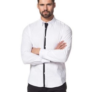 Cause & Consequence John Double Placket White