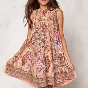 Chiara Forthi Giulia Pintuck Dress Pink Paisley