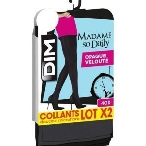 Collant opaque veloute noir - Madame So Daily Dim