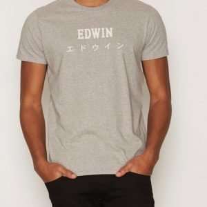 Edwin Edwin Japan TS Cotton T-paita Grey Melange