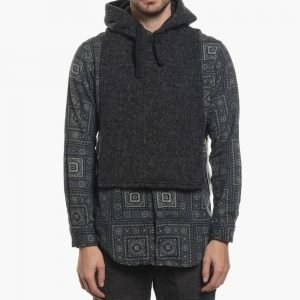 Engineered Garments Charcoal Sweater Knit Hooded Interliner