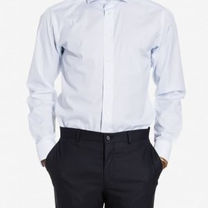 Eton Poplin Slim Fit Shirt Kauluspaita Sininen