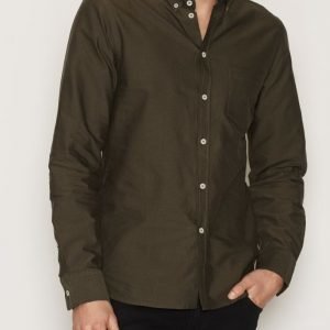 Filippa K M. Paul Oxford Shirt Kauluspaita Green