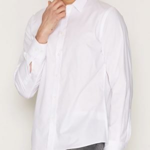 Filippa K M. Peter Herringbone Shirt Kauluspaita White