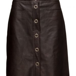 Filippa K Panel Button Leather Skirt mekko