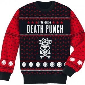 Five Finger Death Punch Holiday Sweater 2016 Neulepaita
