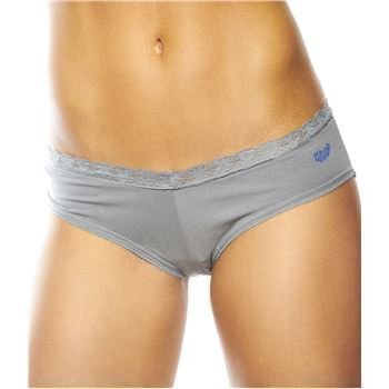 Flirty Undies Lace Tanga Kisses Grey