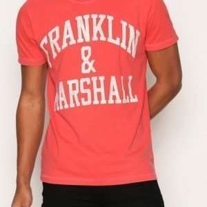 Franklin & Marshall T-shirt Jersey Round T-paita Red