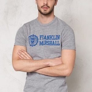 Franklin & Marshall Tshirt Jersey Round Sport Grey Mel