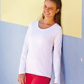Fruit of the Loom Lady Fit Valueweight Long Sleeve