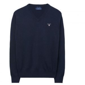 Gant Solid Cotton V Puuvillaneule