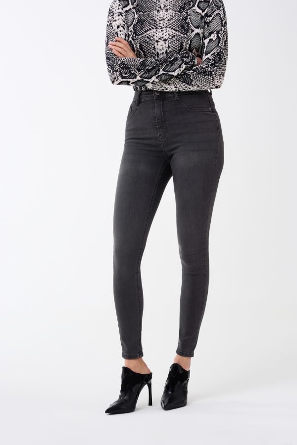 Gina Tricot Molly Petite Jeans Farkut Black / Grey A