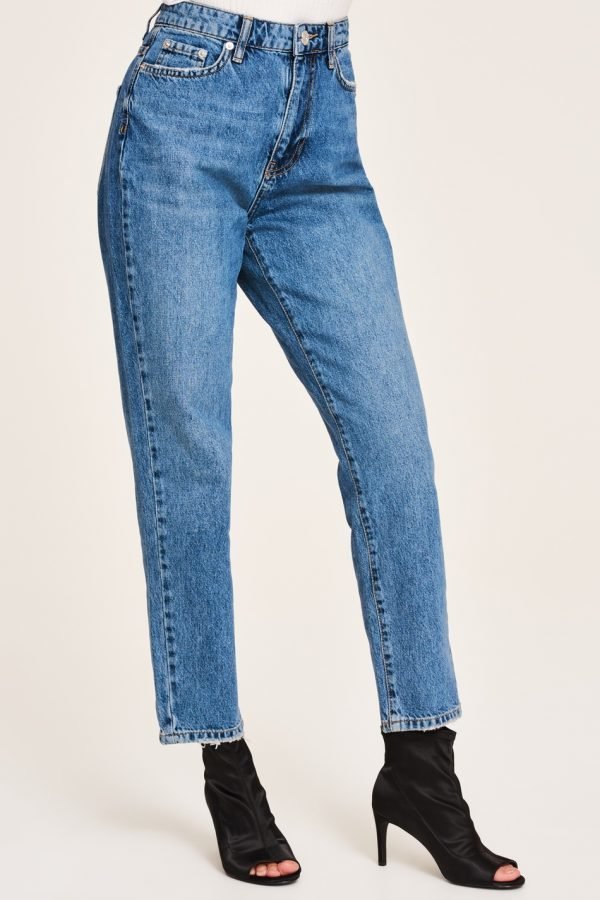 Gina Tricot Siri Petite Jeans Farkut Mid Blue