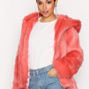 Glamorous Faux Fur Jacket Tekoturkki Pink