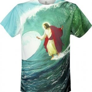 Goodie Two Sleeves Surfs Up Jesus T-paita
