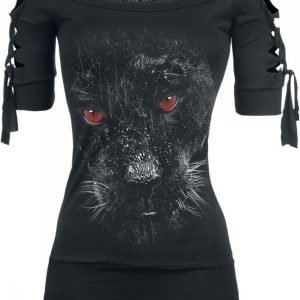 Gothicana By Emp Devils Eye Panther Cut Out Naisten T-paita