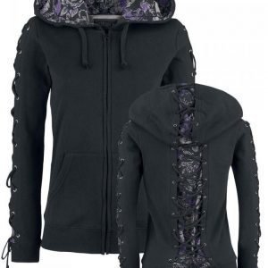 Gothicana By Emp Laced Roses Hoodie Naisten Vetoketjuhuppari