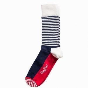 Happy Socks HS Half Stripe Sukat Navy