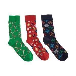 Happy Socks Holiday Sukat 3-Pack