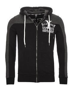 Hide&Seek Zip Hoodie Black/Grey