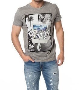 Jack & Jones Skater Tee Light Grey Melange