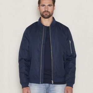 Knowledge Cotton Apparel Funktional Bomber 1001 Navy