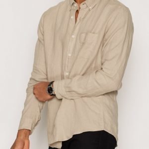 L'Homme Rouge Needs Linen Shirt Kauluspaita Green