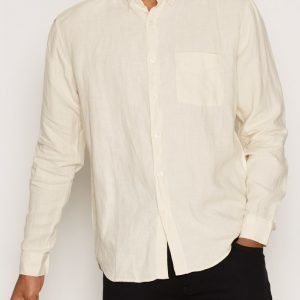 L'Homme Rouge Needs Linen Shirt Kauluspaita Yellow