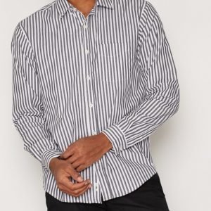 L'Homme Rouge Ready Stripes Shirt Kauluspaita Musta