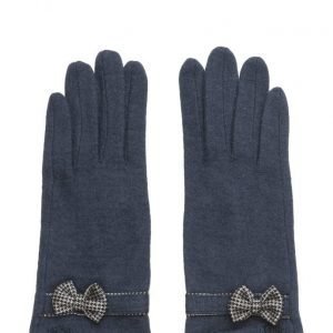 MJM Butterfly Knit Wool Mix Navy hanskat
