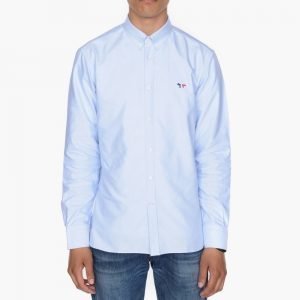 Maison Kitsune Oxford Tricolor Patch Classic Shirt