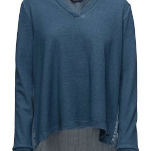 Maison Scotch Soft Sweat With Denim Back Panel neulepusero