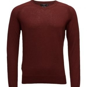 Mango Man Cotton Cashmere-Blend Sweater v-aukkoinen neule