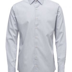 Mango Man Slim-Fit Fine-Stripe Shirt