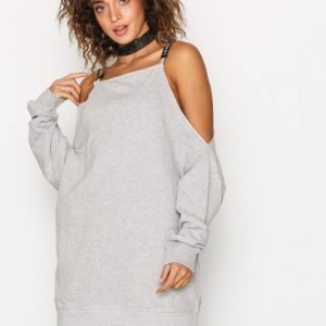 Missguided Cold Shoulder Sweat Dress Mekko Grey