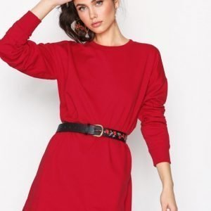 Missguided Sweater Dress Loose Fit Mekko Red
