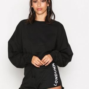 Missguided Tie Waist Runner Shorts Shortsit Black