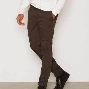 Morris Dapper Slacks Pepita Housut Brown