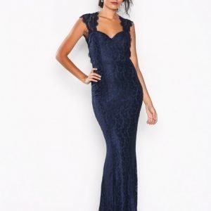 Nly Eve Mermaid Lace Gown Maksimekko Navy