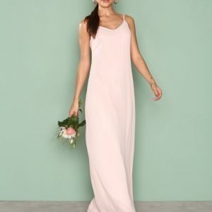 Nly Eve Simple Sparkle Gown Maksimekko Vaalea Pinkki