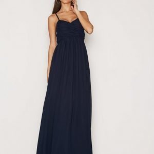 Nly Eve Wrap Bust Long Dress Maksimekko Navy