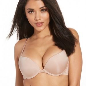 Nly Lingerie Plunge Push Bra Rintaliivit Champagne