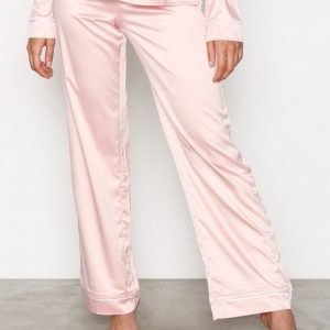 Nly Lingerie Satin Babe Pyjama Pants Pyjamahousut Dusty Pink